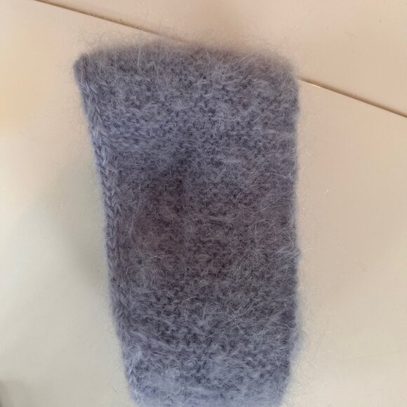 Brand New Handmade Sky Blue Mohair Sophie Scarf in Large - Picture 11 of 13